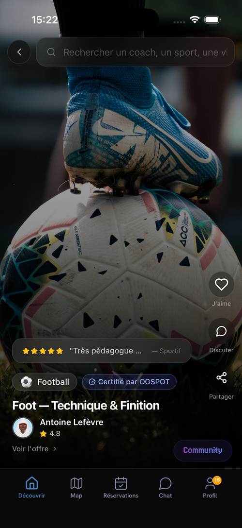 Tes offres, prêtes à réserver